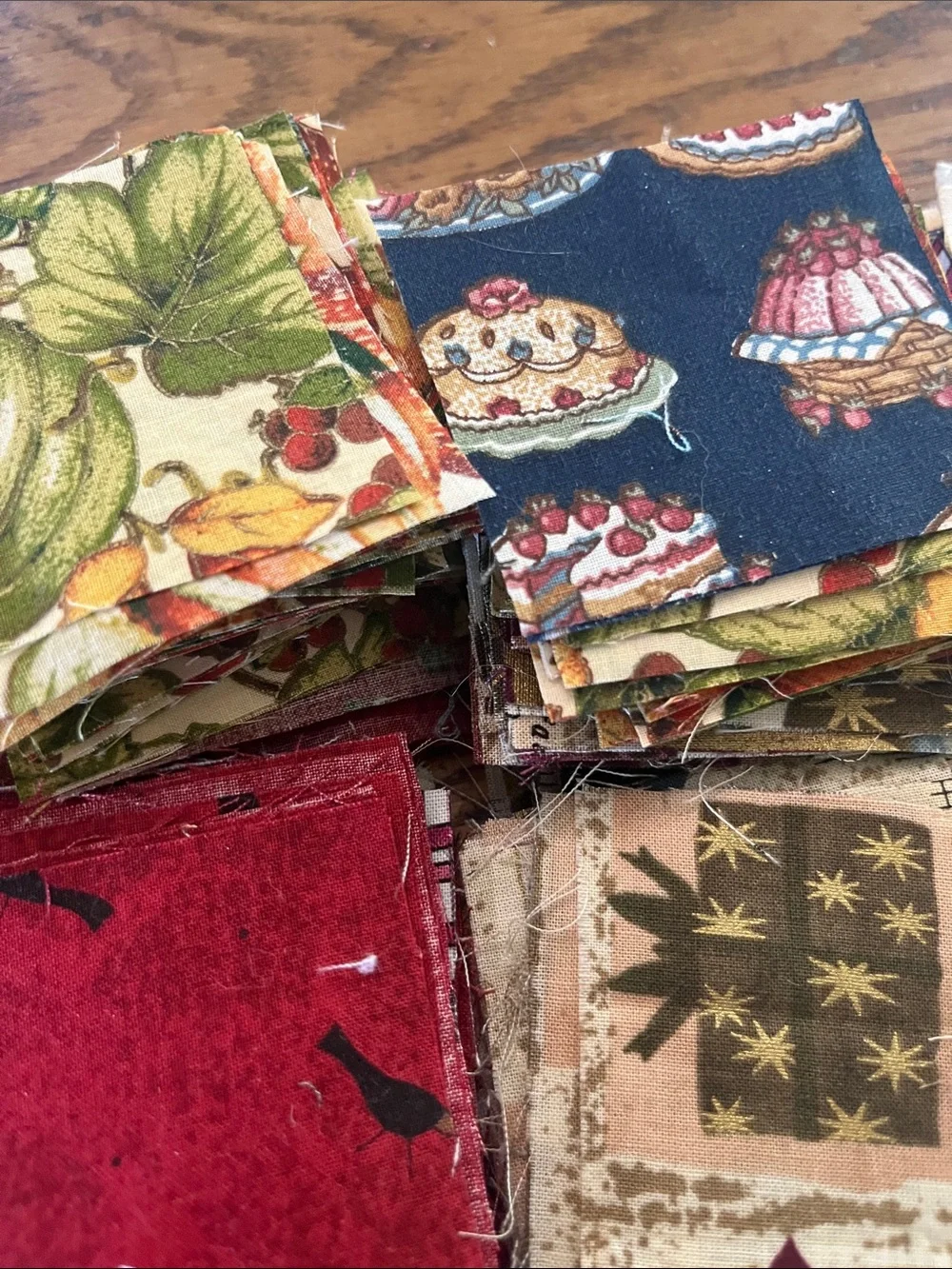 Minin cotton quilt Holiday Fabric Squares